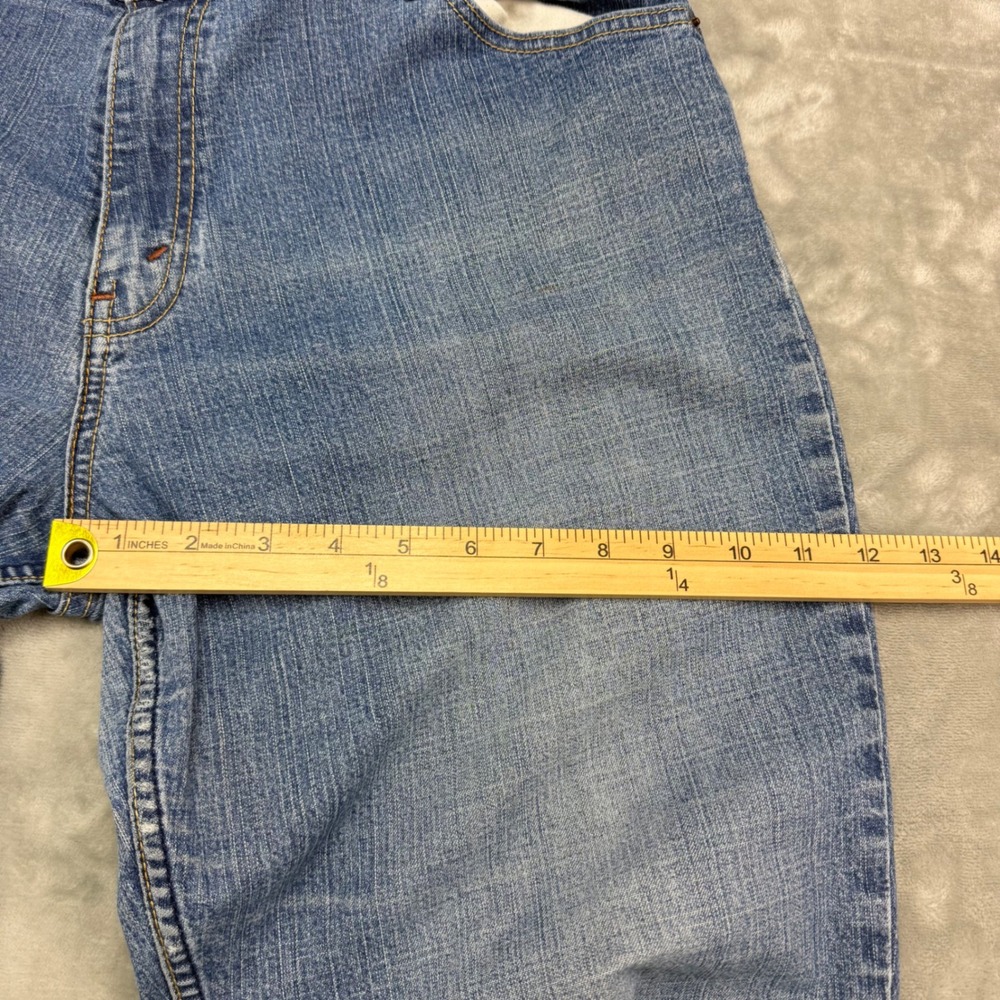 Levi Strauss Signature Stretch Mid Rise Bootcut Jeans Light Wash Size 16 Misses - Picture 10 of 13